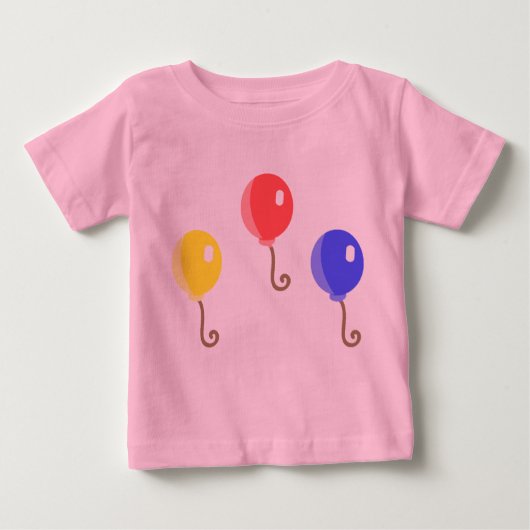 Ballon Kinderkleid Baby T-shirt (Vorderseite)