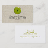 Ballon-Knopf-Tupfen Visitenkarte (Vorne/Hinten)