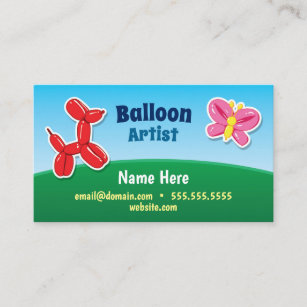 Ballon-Künstler-Visitenkarte Visitenkarte