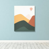 Ballon Landscaped View Leinwanddruck (Insitu (Holzboden))