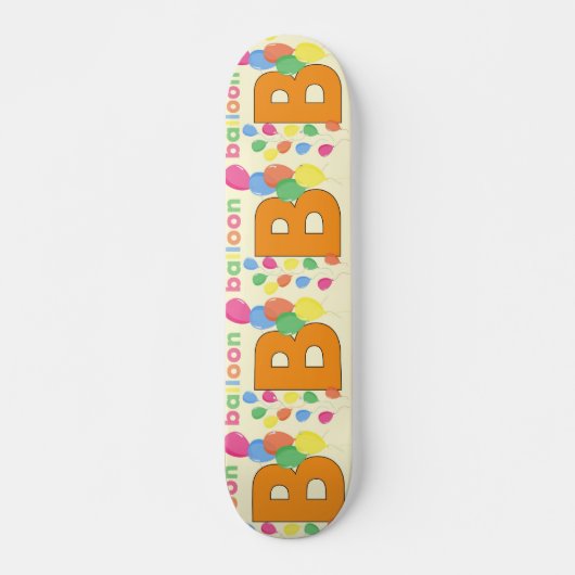 Ballon Letter B Skateboard (Vorne)