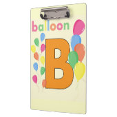 Ballon Letter B Zwischenablage Klemmbrett (Links)