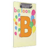 Ballon Letter B Zwischenablage Klemmbrett (Rechts)