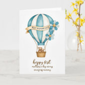 Ballon-Liebe-Muttertagskarte Karte (Gelbe Blume)