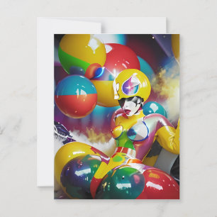 Ballon Life Postkarte