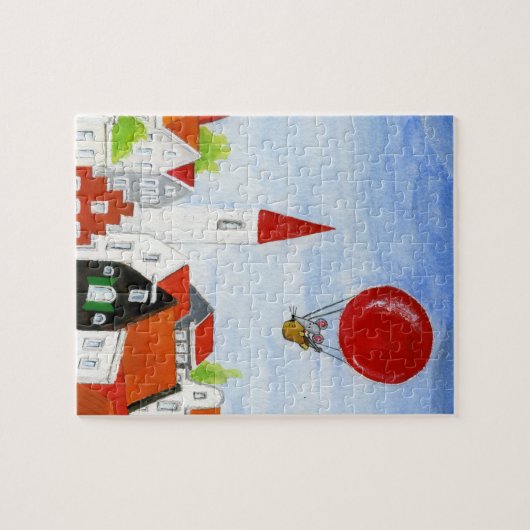 Ballon Mouse & Roofs Puzzle (Horizontal)