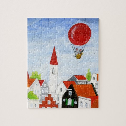 Ballon Mouse & Roofs Puzzle (Vertikal)