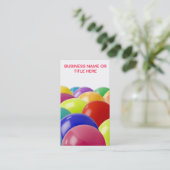 Ballon- oder Partyorganisatorgeschäftskarte Visitenkarte (Stehend Vorderseite)