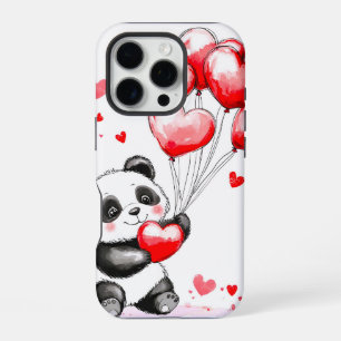 Ballon-Panda-Liebe in der Luft iPhone 16 Pro Hülle