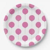 Ballon Paper Plate - Fuchsia Pappteller (Vorderseite)