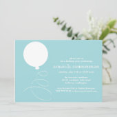 Ballon-Party Einladung (Stehend Vorderseite)