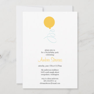 Ballon-Party Einladung