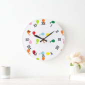 Ballon-Party Große Wanduhr (Zuhause)