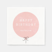 Ballon Party Napkin - Peach Serviette (Vorderseite)