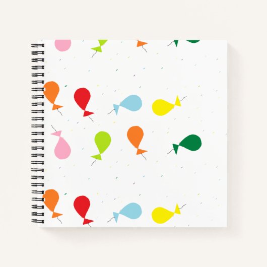 Ballon-Party Notizblock (Vorderseite)