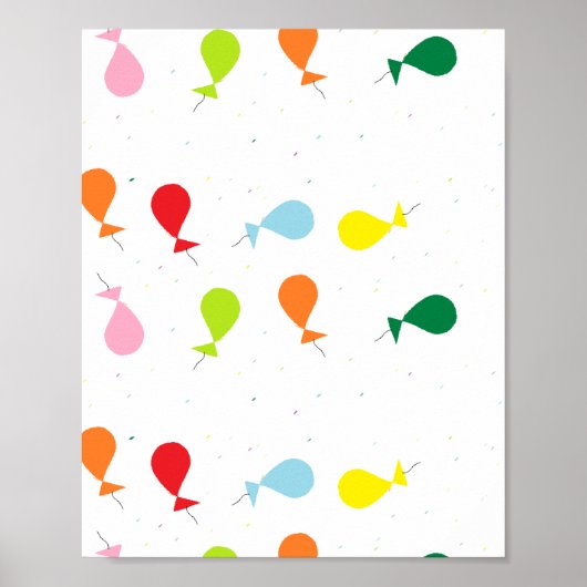 Ballon-Party Poster (Vorne)