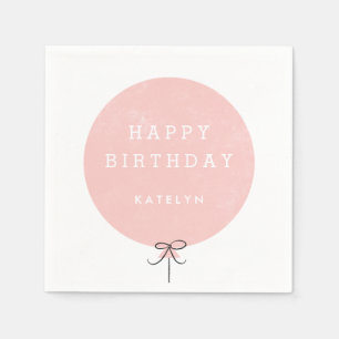 Ballon-Party-Serviette - Pfirsich Serviette