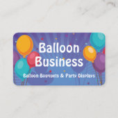 Ballon-Party-Visitenkarte Visitenkarte (Vorderseite)