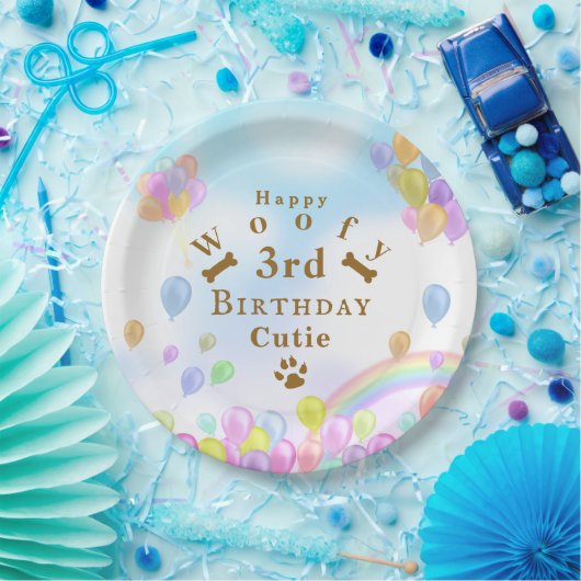 Ballon Pet Dog Pappteller (Party)