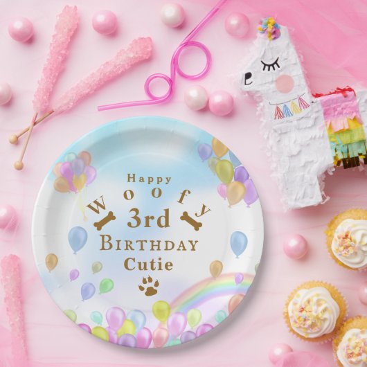 Ballon Pet Dog Pappteller (Party)
