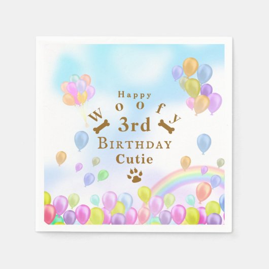 Ballon Pet Dog Serviette (Vorderseite)