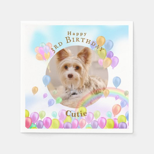 Ballon Pet Dog Serviette (Vorderseite)