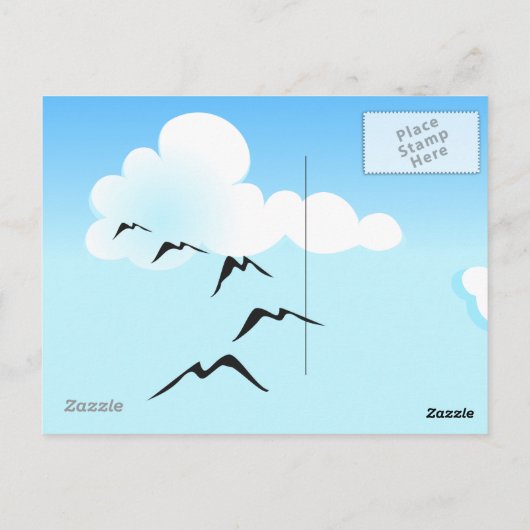 Ballon, Postkarte (Rückseite)