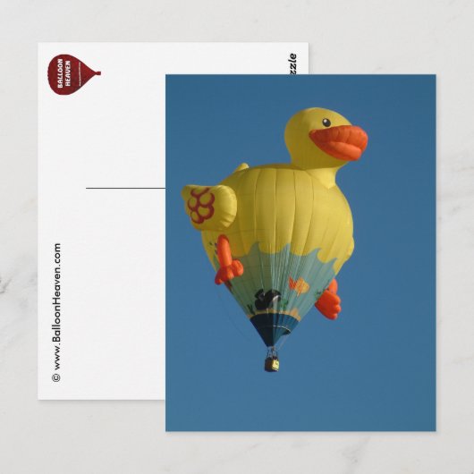 Ballon Postkarte (Vorne/Hinten)