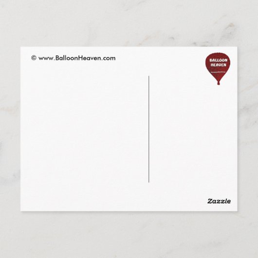 Ballon Postkarte (Rückseite)