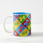 Ballon-Pudel Zweifarbige Tasse (Links)