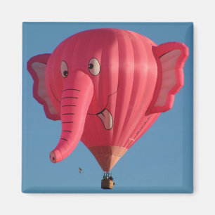 Ballon-rosa Elefant Magnet
