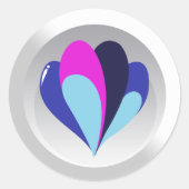 Ballon Runder Aufkleber (Vorderseite)