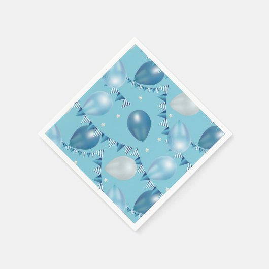 Ballon, Star & Garland Tischdekoration Serviette (Ecke)