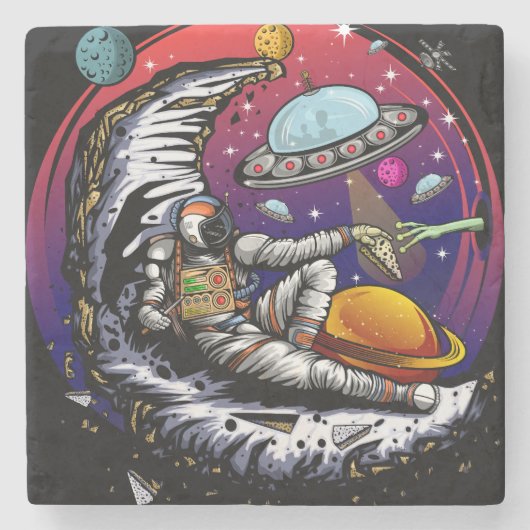 Ballon Steinuntersetzer (Vorderseite)