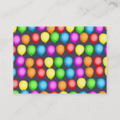 Ballon-Tapete Visitenkarte (Rückseite)