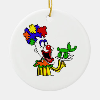 Ballon-Tier-Clown Keramik Ornament