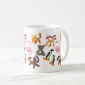 BALLON-TIER-PARTY KAFFEETASSE (VorderseiteRechts)