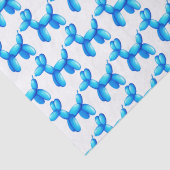 Ballon-Tier-Pudel-Hundeblau-Muster Seidenpapier (Detail)