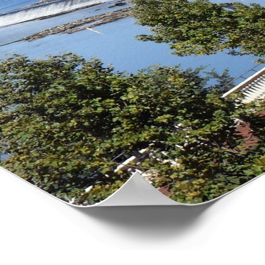 Ballon über Boathouse Row Poster (Ecke)