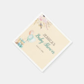 Ballon-und der Geschenk-| Babyparty Serviette (Ecke)