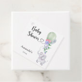 Ballon und Elephant Baby Dusche Geschenkanhänger (Beispiel)