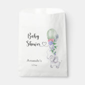 Ballon und Elephant Baby Dusche Geschenktütchen (Vorderseite)