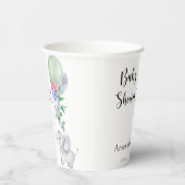 Ballon und Elephant Baby Dusche Pappbecher (Rechts)