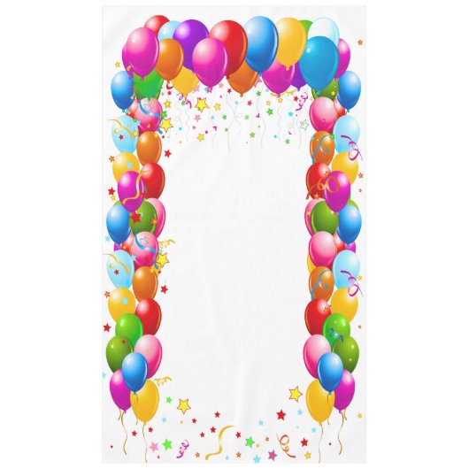 Ballon Vertikales Banner, Foto Prop, Tableclout 1 Tischdecke (Vorderseite)