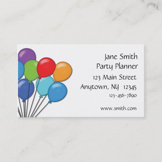 Ballon-Visitenkarte Visitenkarte (Vorderseite)
