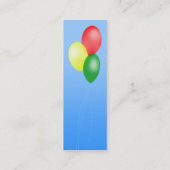 Ballon-Visitenkarten Mini Visitenkarte (Rückseite)