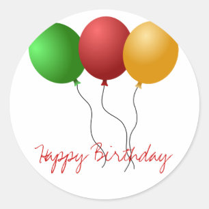 Ballonaufkleber Runder Aufkleber