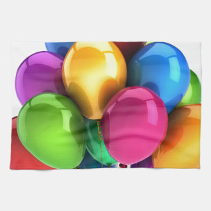 Ballonballons personalisieren Anniversalen Geschirrtuch
