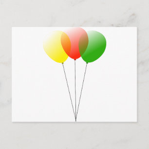Ballonballons personalisieren Anniversaries Postkarte