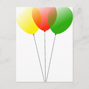Ballonballons personalisieren Anniversaries Postkarte